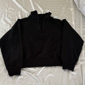 Black Half-Zip Women's Sweater